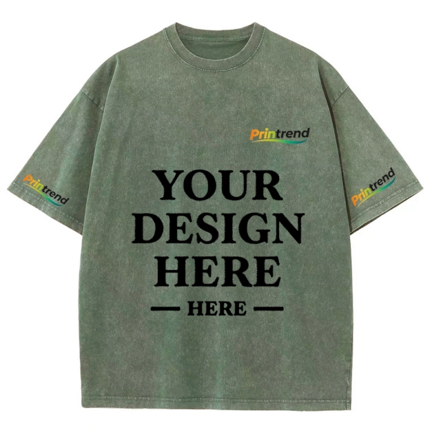 Custom Embroidery 15 Colors 250GSM Washed T-Shirts - Quality & Customization​ 15 Colors 250GSM Washed T Shirts