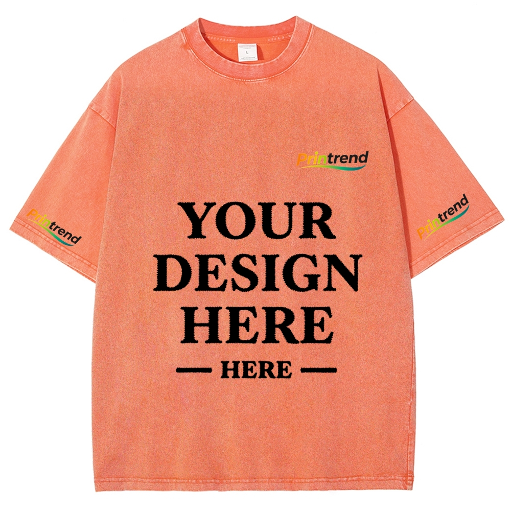 Custom Embroidery 15 Colors 250GSM Washed T-Shirts - Quality & Customization​ 15 Colors 250GSM Washed T Shirts