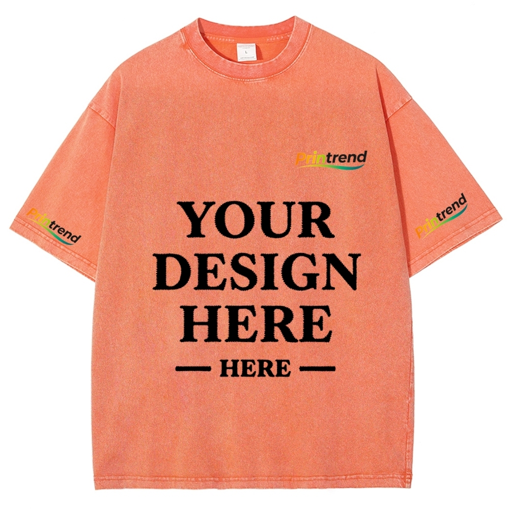 Custom Embroidery 15 Colors 250GSM Washed T-Shirts - Quality & Customization​ 15 Colors 250GSM Washed T Shirts