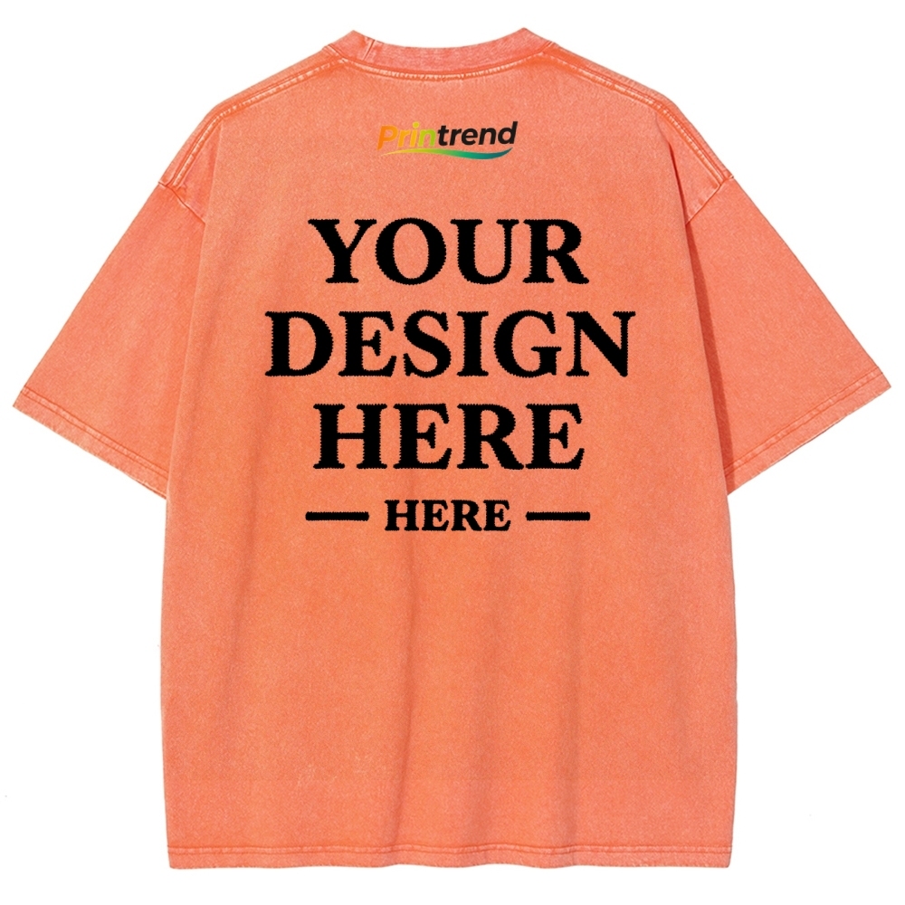 Custom Embroidery 15 Colors 250GSM Washed T-Shirts - Quality & Customization​ 15 Colors 250GSM Washed T Shirts