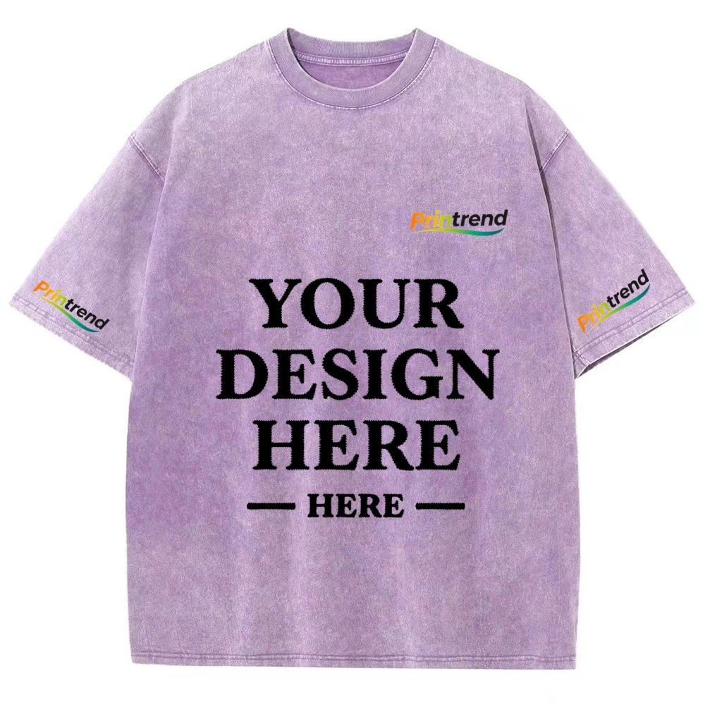 Custom Embroidery 15 Colors 250GSM Washed T-Shirts - Quality & Customization​ 15 Colors 250GSM Washed T Shirts
