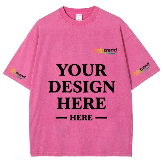 Custom Embroidery 15 Colors 250GSM Washed T-Shirts - Quality & Customization​ 15 Colors 250GSM Washed T Shirts