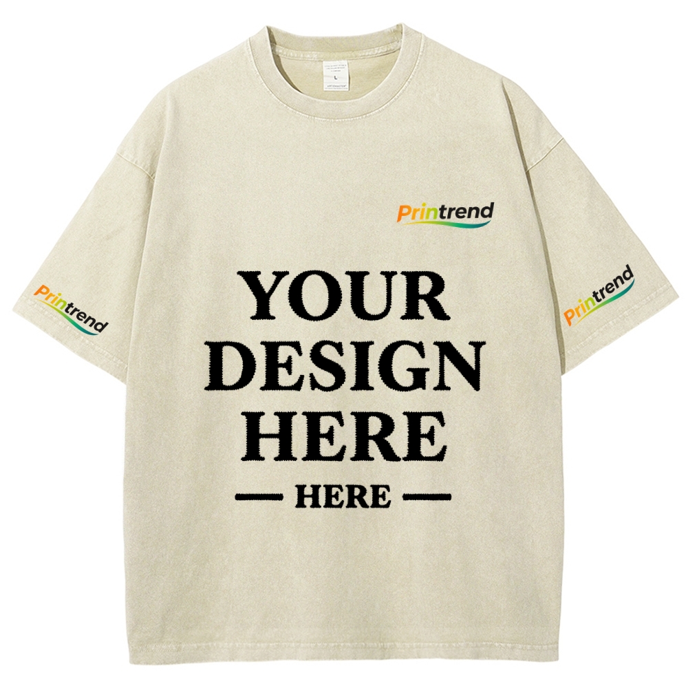 Custom Embroidery 15 Colors 250GSM Washed T-Shirts - Quality & Customization​ 15 Colors 250GSM Washed T Shirts