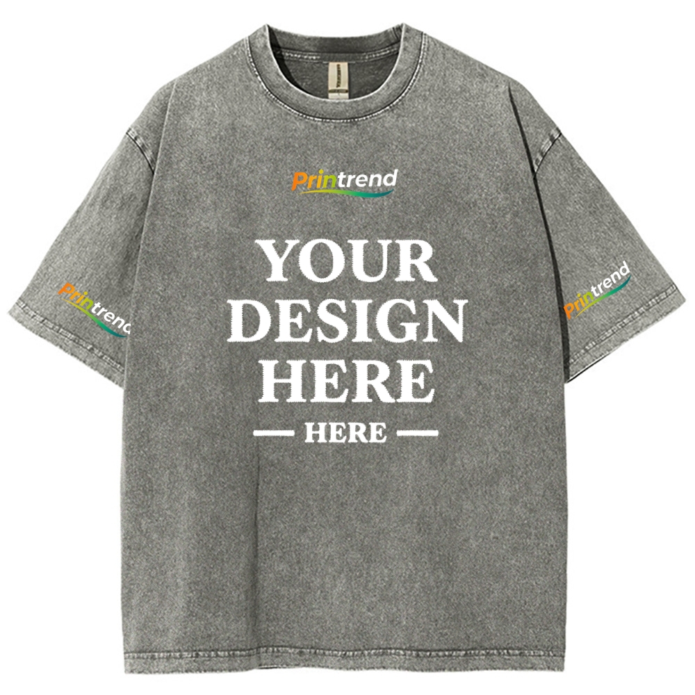 Custom Embroidery 15 Colors 250GSM Washed T-Shirts - Quality & Customization​ 15 Colors 250GSM Washed T Shirts