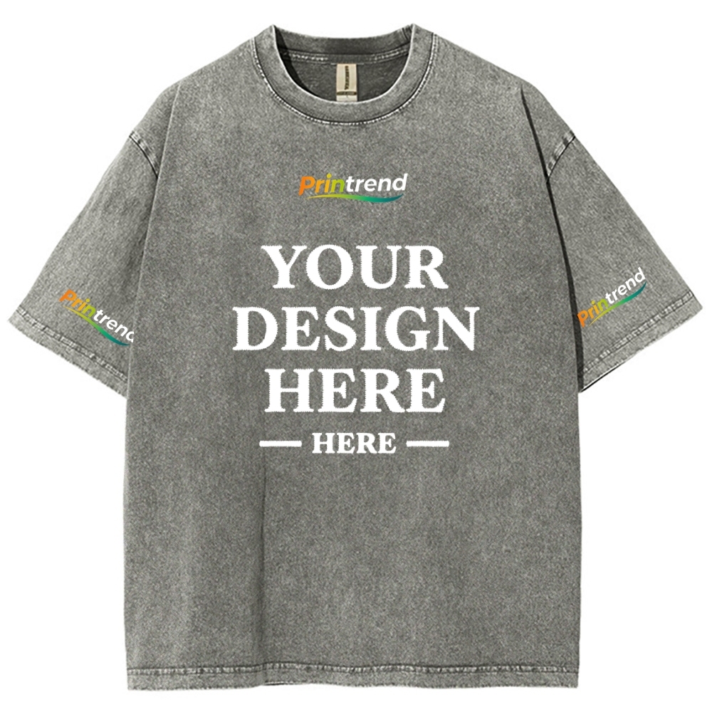 Custom Embroidery 15 Colors 250GSM Washed T-Shirts - Quality & Customization​ 15 Colors 250GSM Washed T Shirts