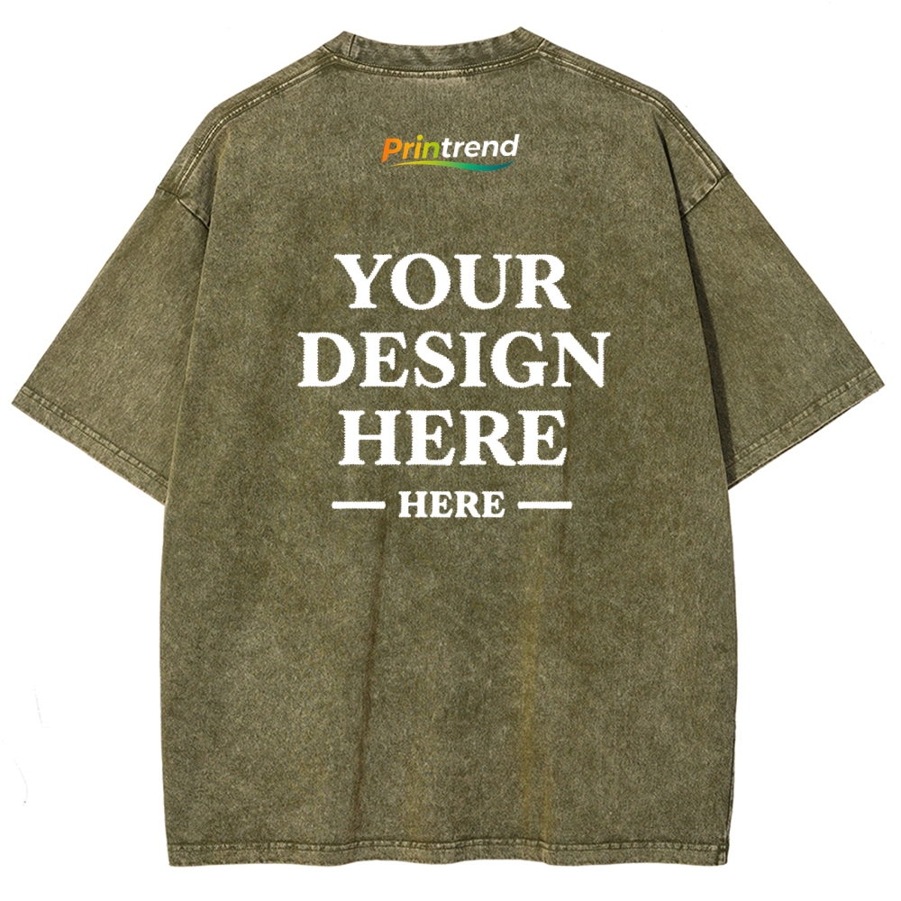 Custom Embroidery 15 Colors 250GSM Washed T-Shirts - Quality & Customization​ 15 Colors 250GSM Washed T Shirts