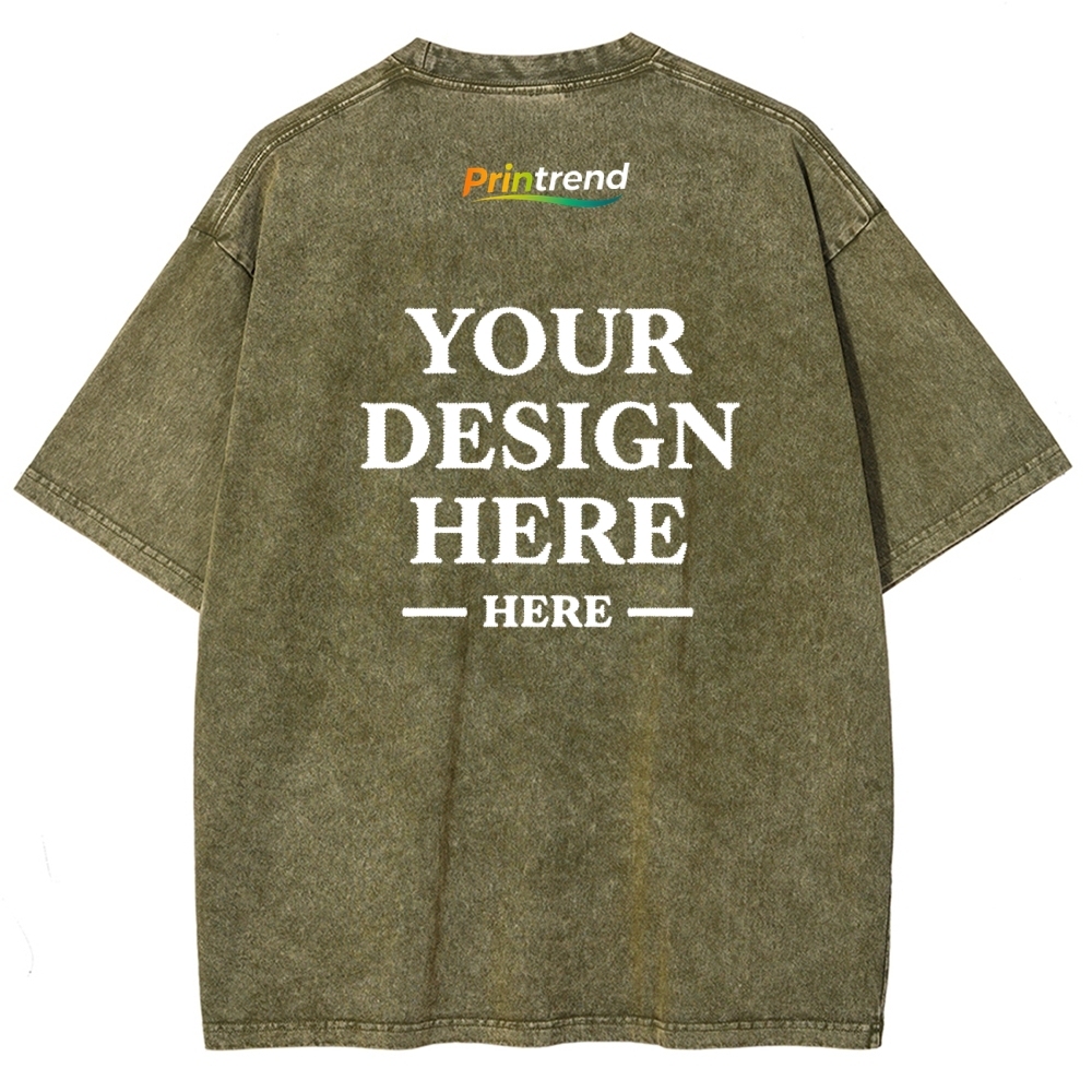 Custom Embroidery 15 Colors 250GSM Washed T-Shirts - Quality & Customization​ 15 Colors 250GSM Washed T Shirts