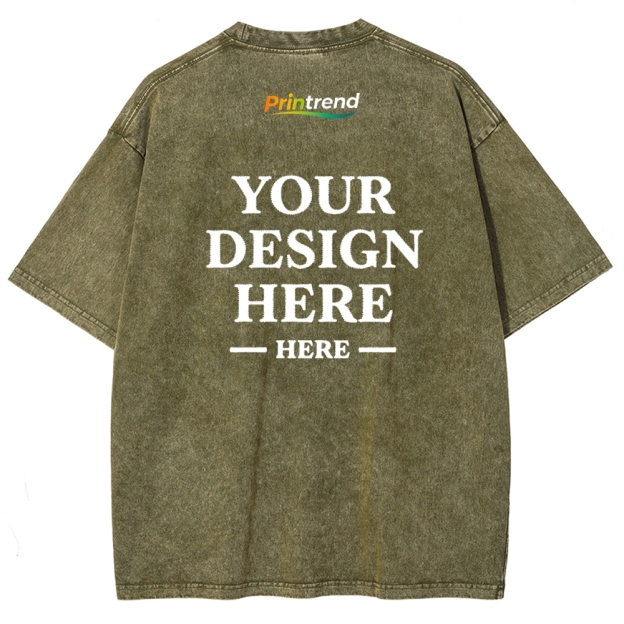 Custom Embroidery 15 Colors 250GSM Washed T-Shirts - Quality & Customization​ 15 Colors 250GSM Washed T Shirts