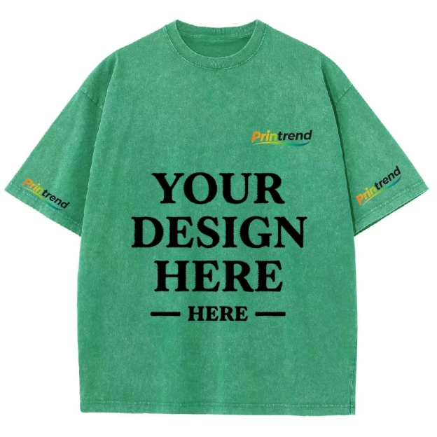 Custom Embroidery 15 Colors 250GSM Washed T-Shirts - Quality & Customization​ 15 Colors 250GSM Washed T Shirts
