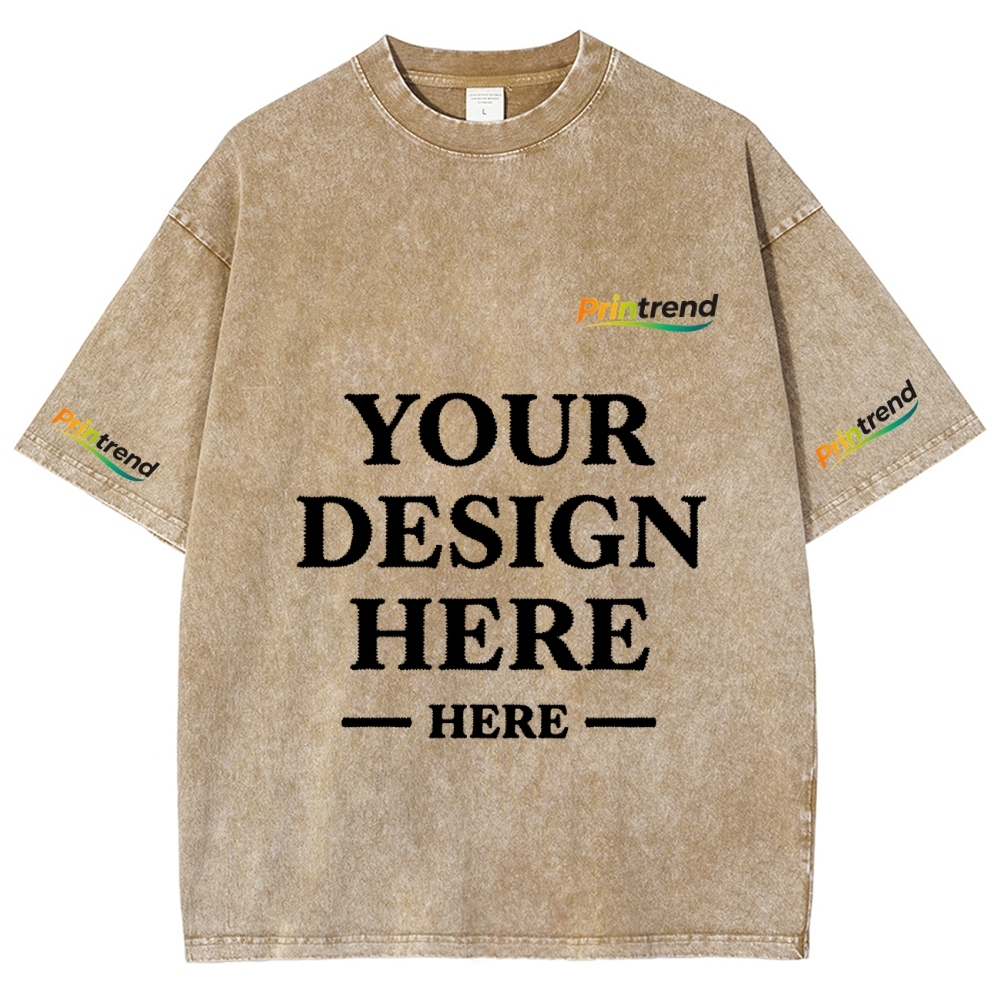 Custom Embroidery 15 Colors 250GSM Washed T-Shirts - Quality & Customization​ 15 Colors 250GSM Washed T Shirts