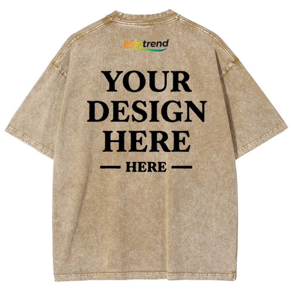 Custom Embroidery 15 Colors 250GSM Washed T-Shirts - Quality & Customization​ 15 Colors 250GSM Washed T Shirts
