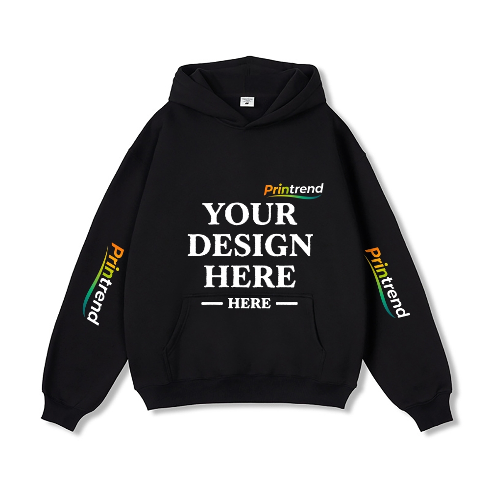 Custom Embroidery 5 Colors 450gsm Pure Color Hoodie
