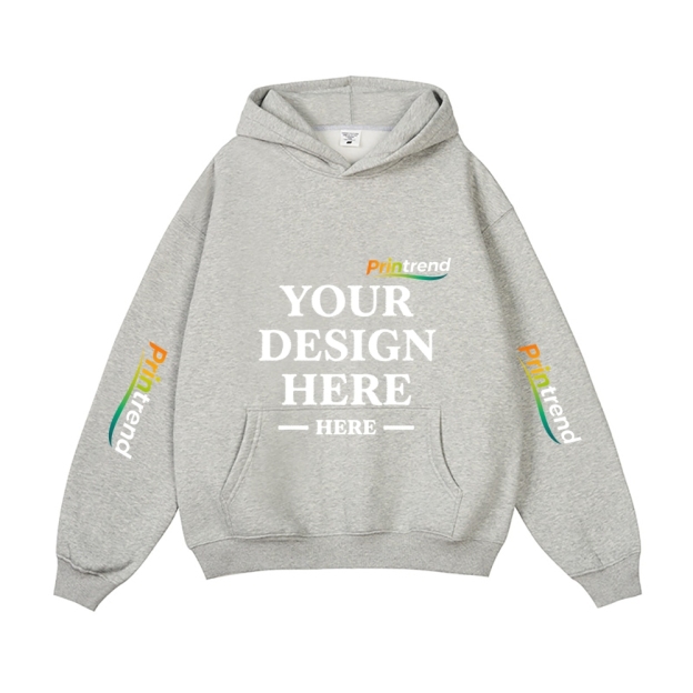 Custom Embroidery 5 Colors 450gsm Pure Color Hoodie