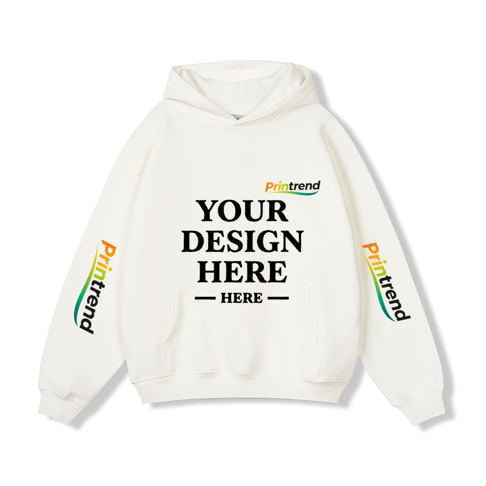 Custom Embroidery 5 Colors 450gsm Pure Color Hoodie
