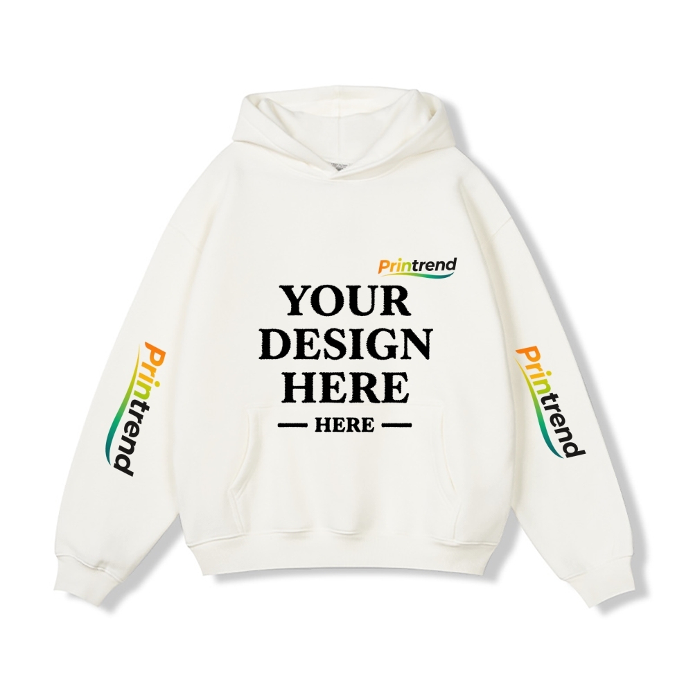 Custom Embroidery 5 Colors 450gsm Pure Color Hoodie