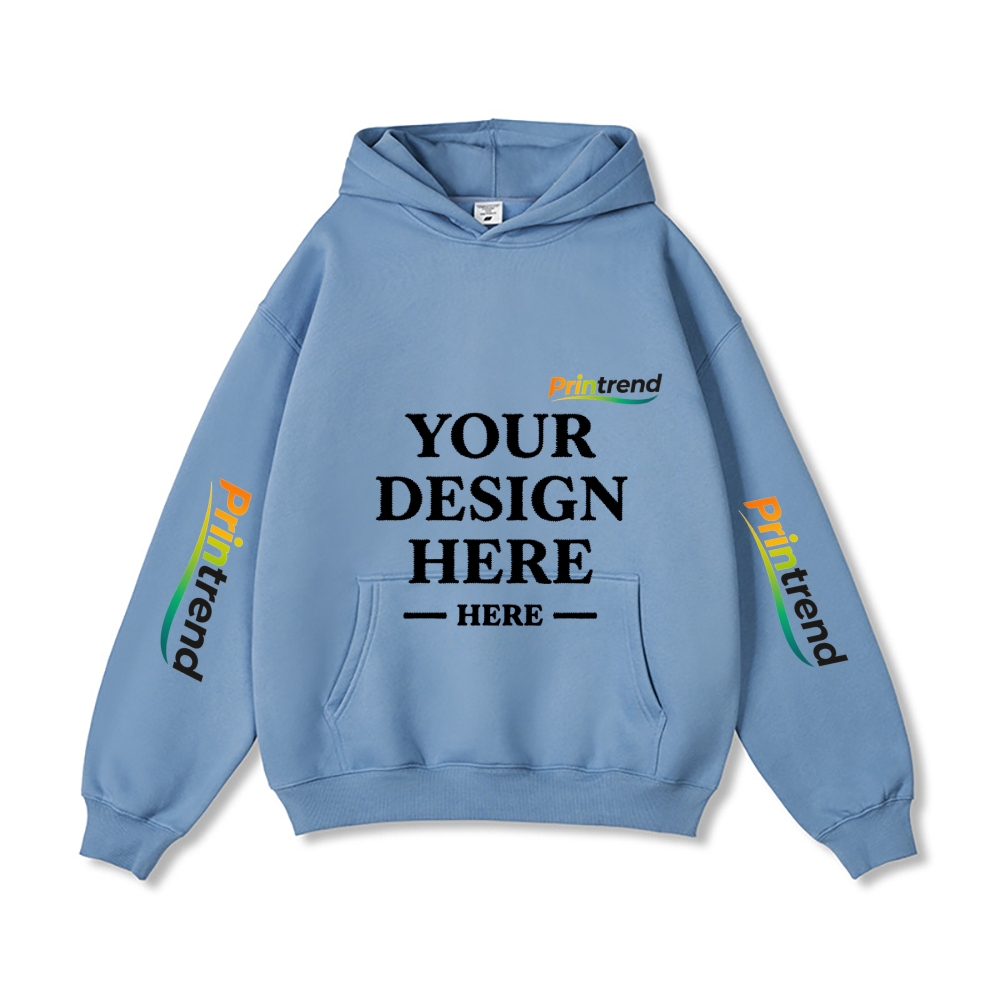 Custom Embroidery 5 Colors 450gsm Pure Color Hoodie