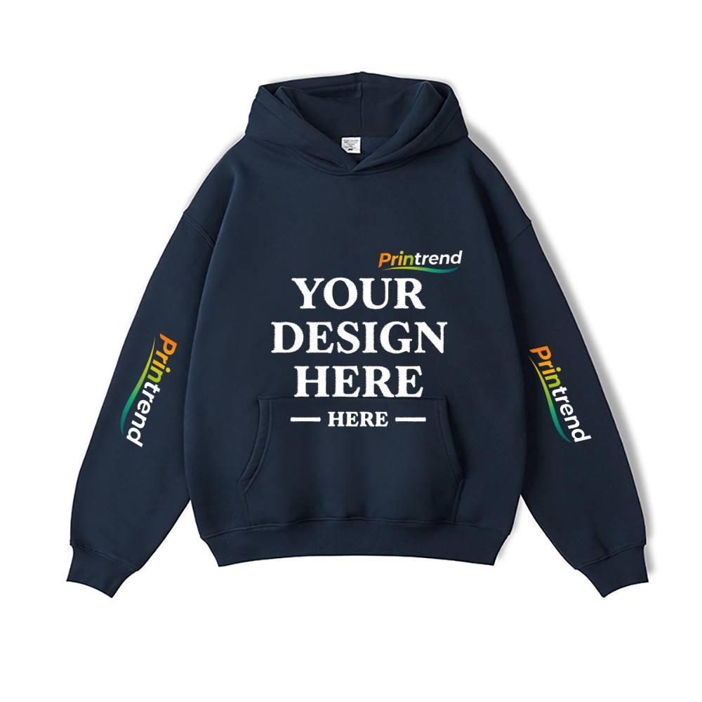 Custom Embroidery 5 Colors 450gsm Pure Color Hoodie