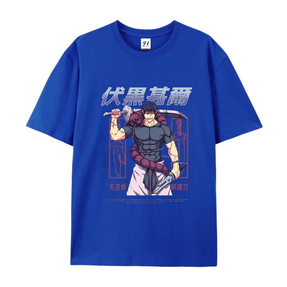 Pure Cotton Unisex Round Neck Anime T-Shirt Jujutsu Kaisen