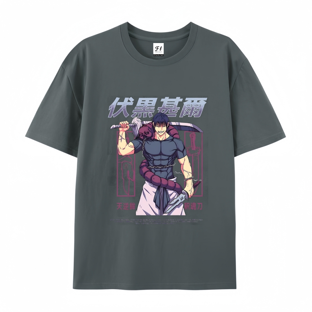 Pure Cotton Unisex Round Neck Anime T-Shirt Jujutsu Kaisen