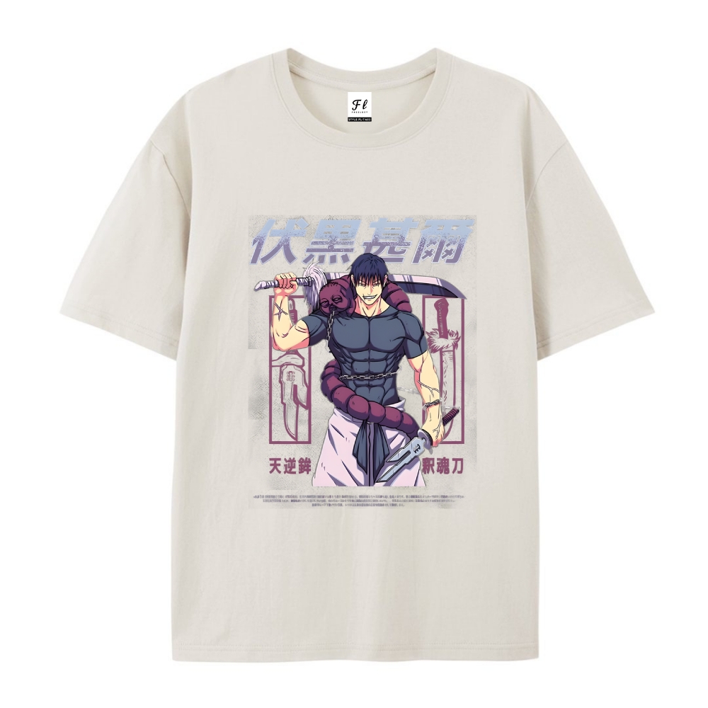 Pure Cotton Unisex Round Neck Anime T-Shirt Jujutsu Kaisen