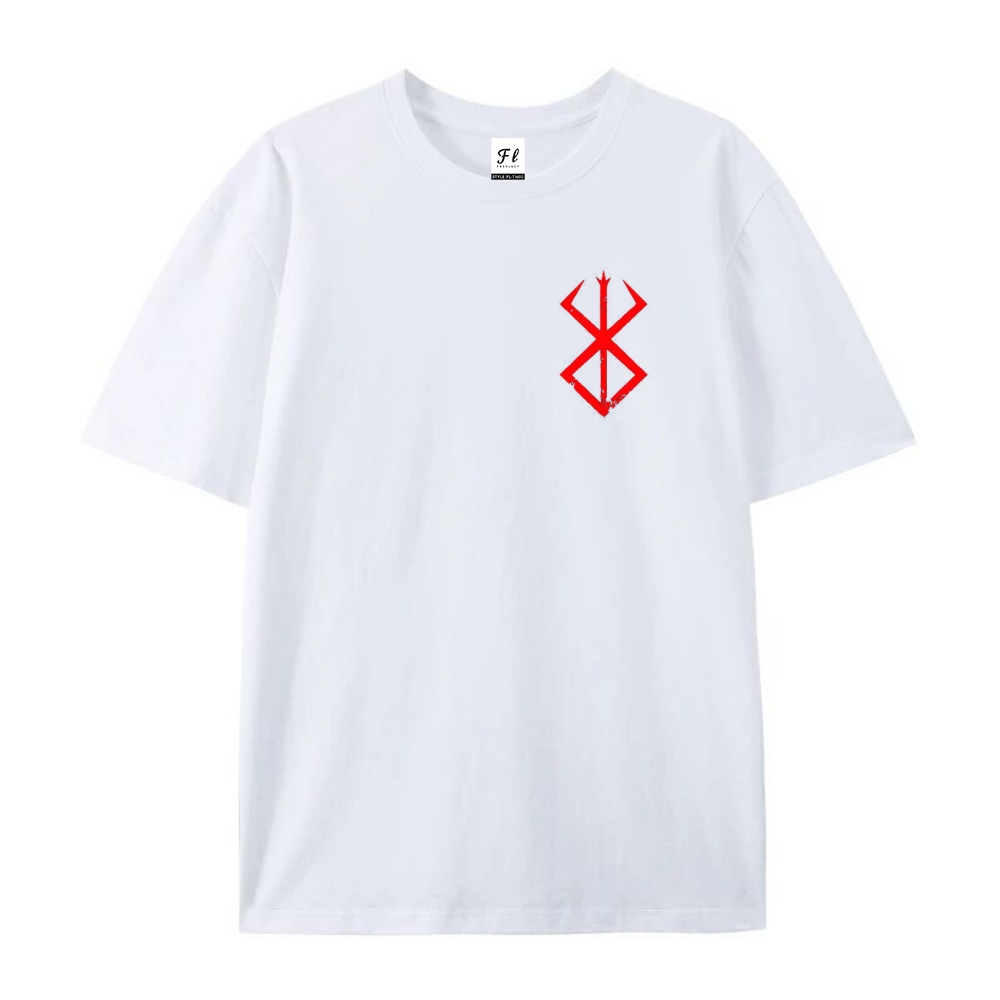 Pure Cotton Unisex Round Neck Anime T-Shirt Berserk