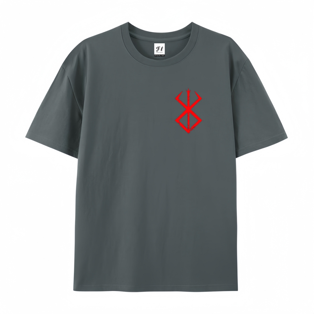 Pure Cotton Unisex Round Neck Anime T-Shirt Berserk