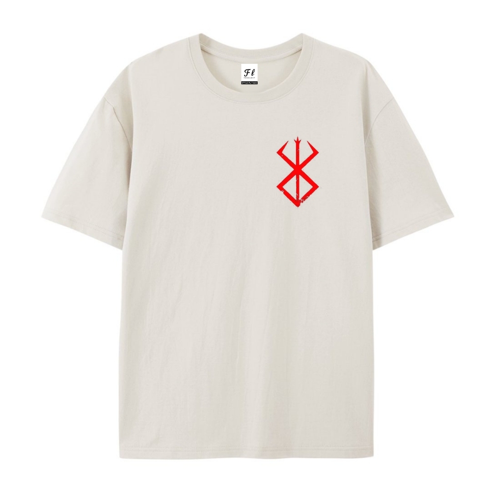 Pure Cotton Unisex Round Neck Anime T-Shirt Berserk