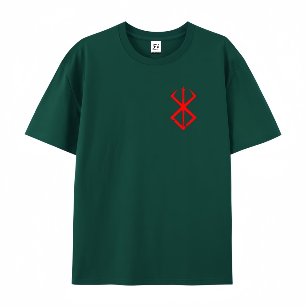 Pure Cotton Unisex Round Neck Anime T-Shirt Berserk