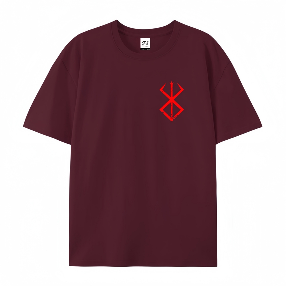 Pure Cotton Unisex Round Neck Anime T-Shirt Berserk