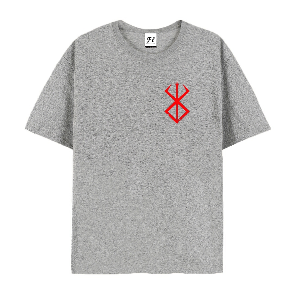Pure Cotton Unisex Round Neck Anime T-Shirt Berserk