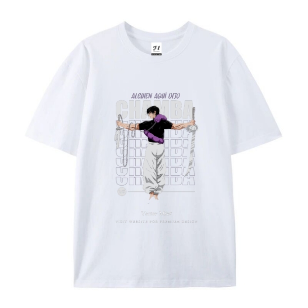 Pure Cotton Unisex Round Neck Anime T-Shirt Jujutsu Kaisen