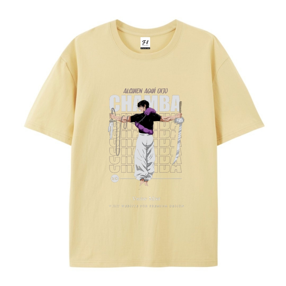 Pure Cotton Unisex Round Neck Anime T-Shirt Jujutsu Kaisen