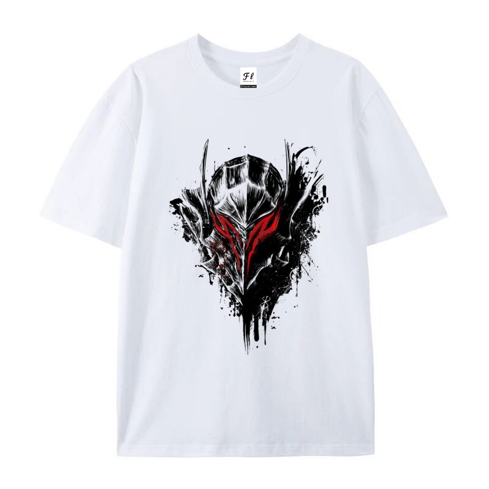Pure Cotton Unisex Round Neck Anime T-Shirt Berserk