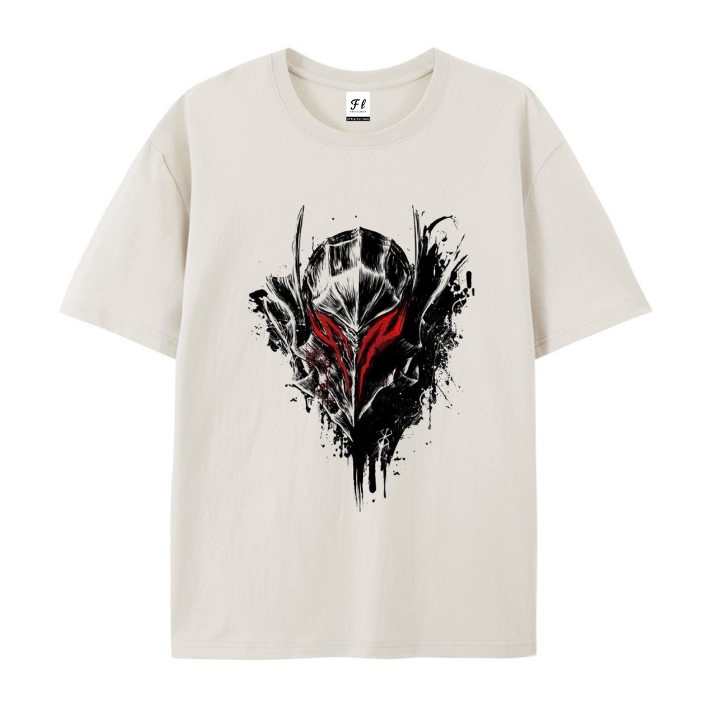 Pure Cotton Unisex Round Neck Anime T-Shirt Berserk