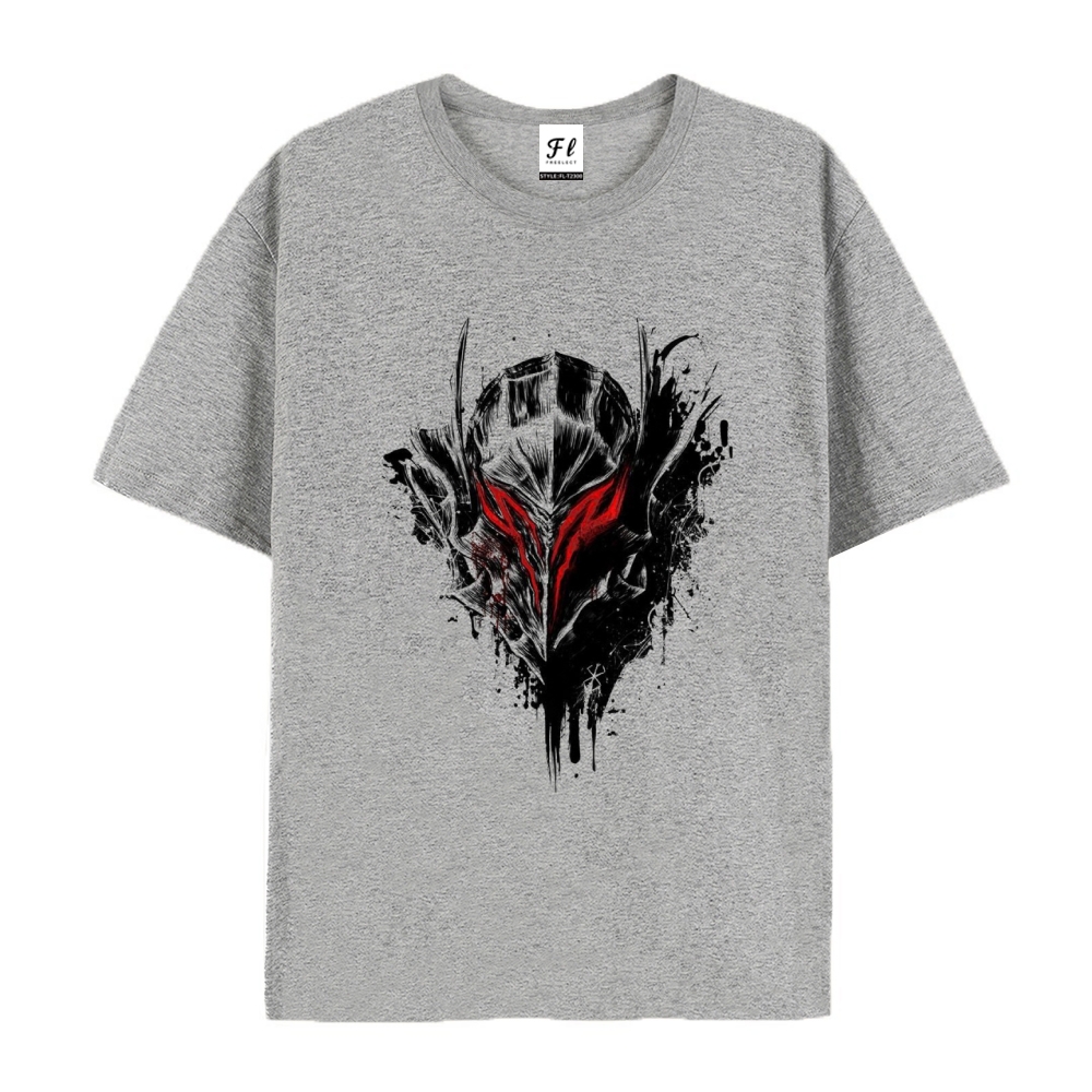 Pure Cotton Unisex Round Neck Anime T-Shirt Berserk