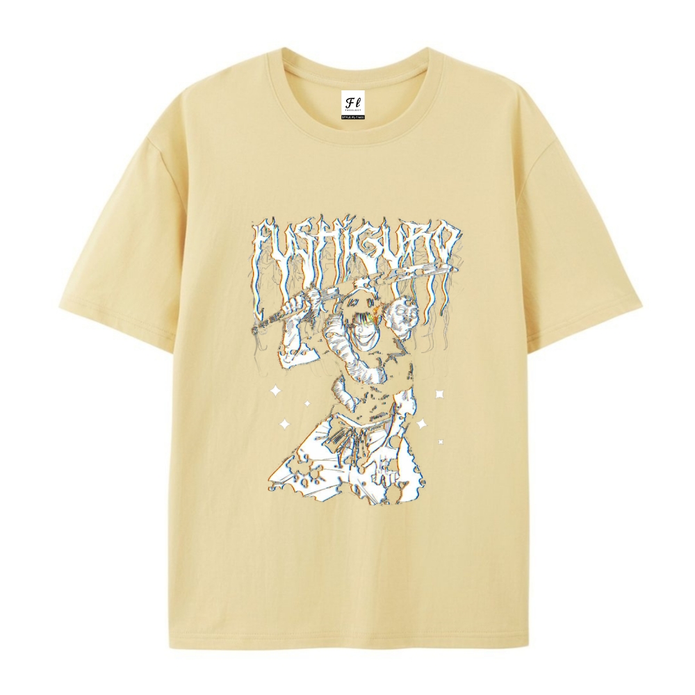 Pure Cotton Unisex Round Neck Anime T-Shirt Jujutsu Kaisen