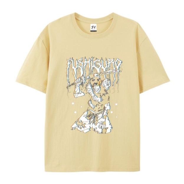 Pure Cotton Unisex Round Neck Anime T-Shirt Jujutsu Kaisen