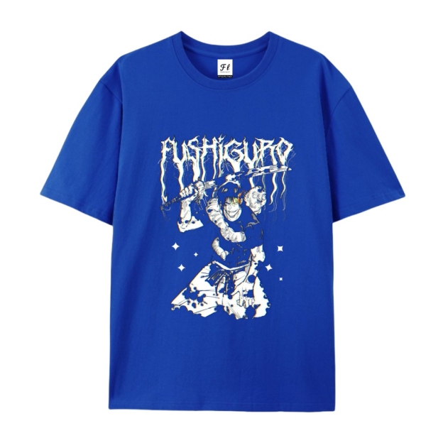 Pure Cotton Unisex Round Neck Anime T-Shirt Jujutsu Kaisen