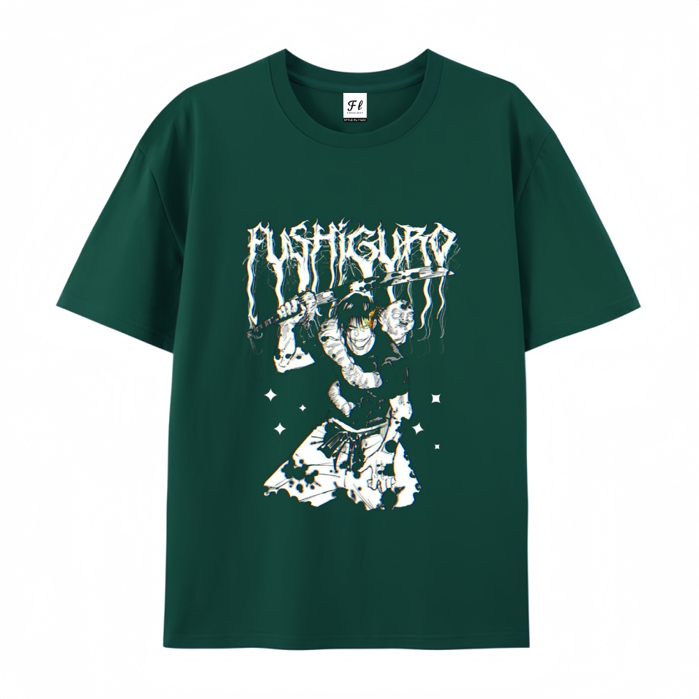Pure Cotton Unisex Round Neck Anime T-Shirt Jujutsu Kaisen