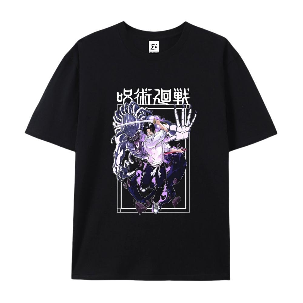 Pure Cotton Unisex Round Neck Anime T-Shirt Jujutsu Kaisen