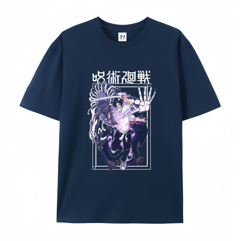 Pure Cotton Unisex Round Neck Anime T-Shirt Jujutsu Kaisen