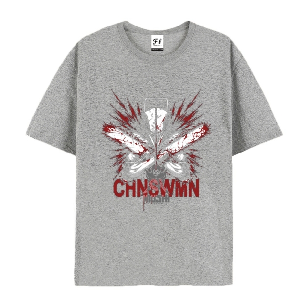 Pure Cotton Unisex Round Neck Anime T-Shirt Chainsaw Man