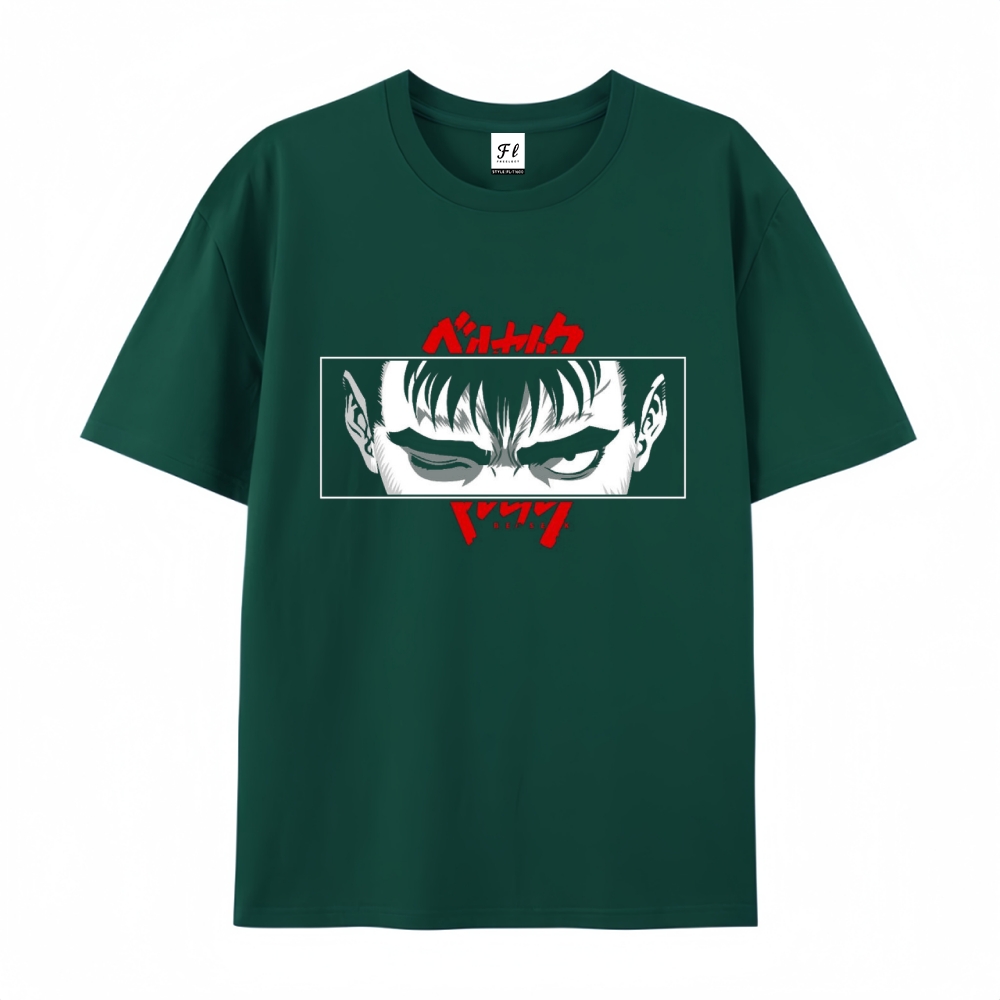 Pure Cotton Unisex Round Neck Anime T-Shirt Berserk