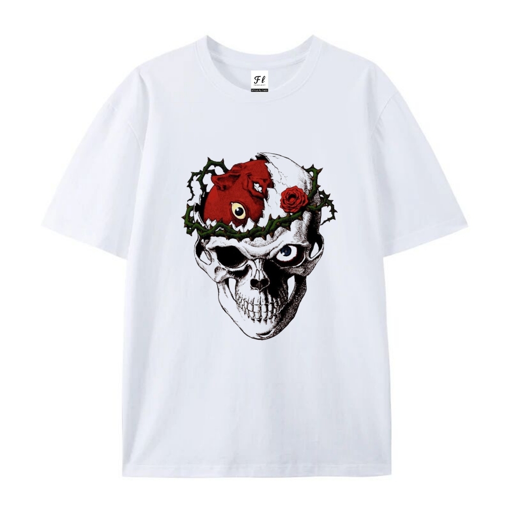 Pure Cotton Unisex Round Neck Anime T-Shirt Berserk