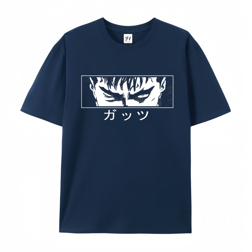 Pure Cotton Unisex Round Neck Anime T-Shirt Berserk