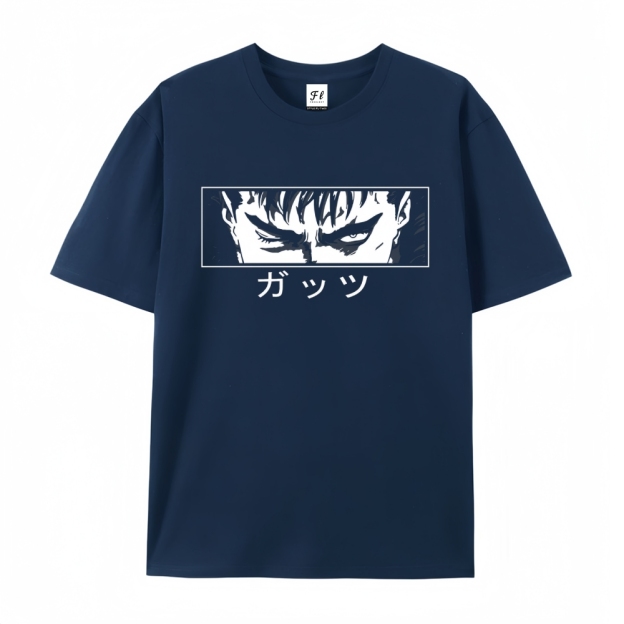 Pure Cotton Unisex Round Neck Anime T-Shirt Berserk