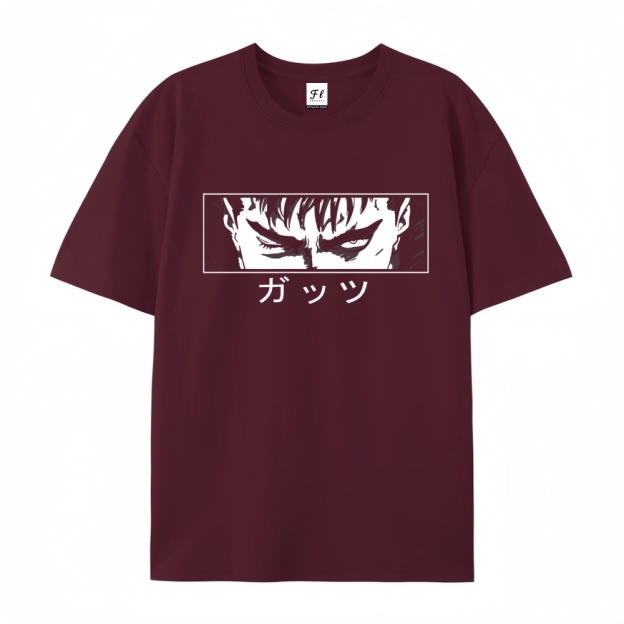 Pure Cotton Unisex Round Neck Anime T-Shirt Berserk