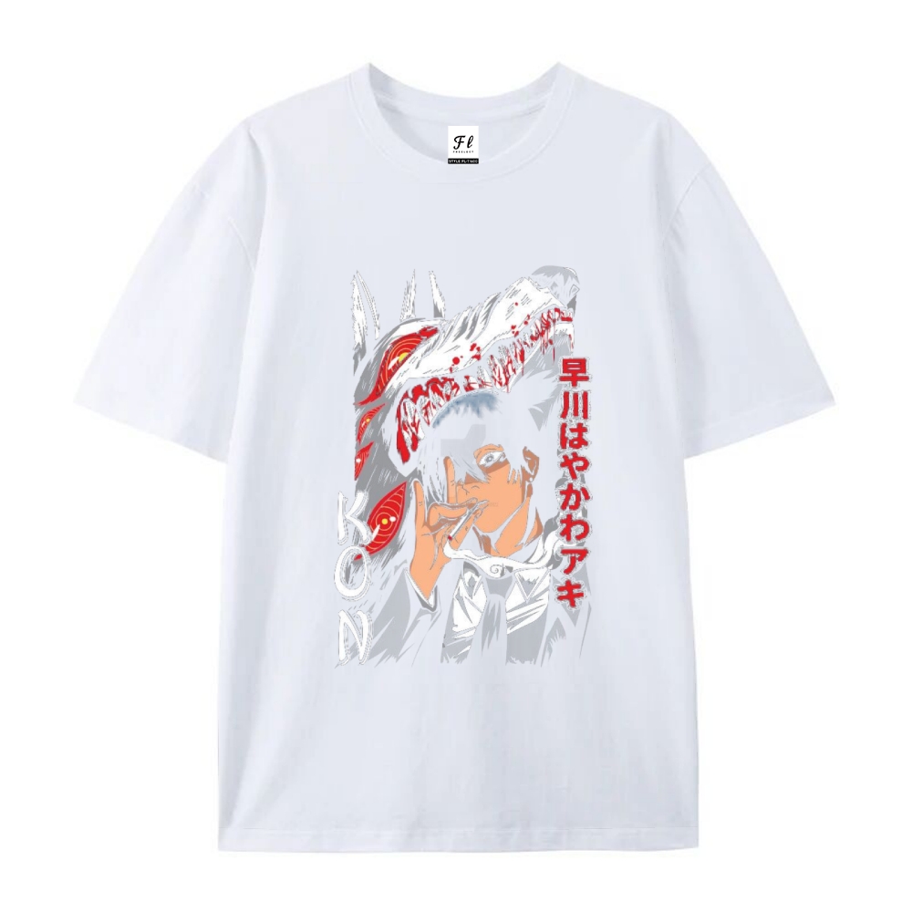 Pure Cotton Unisex Round Neck Anime T-Shirt Chainsaw Man