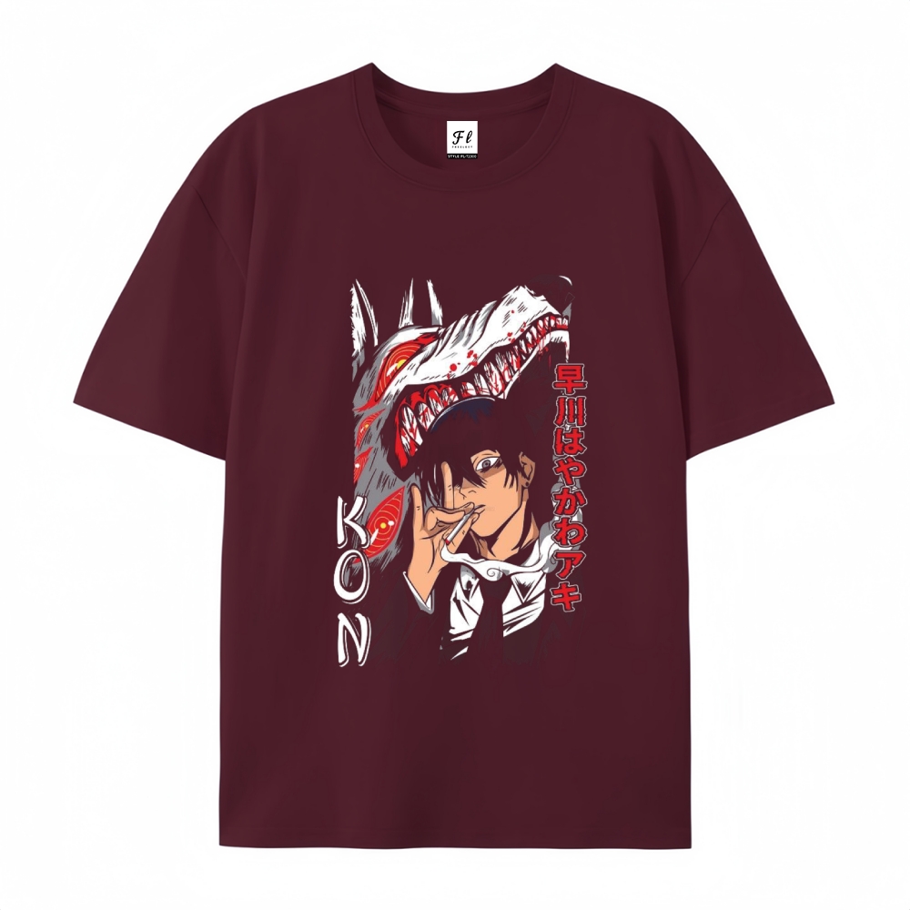 Pure Cotton Unisex Round Neck Anime T-Shirt Chainsaw Man