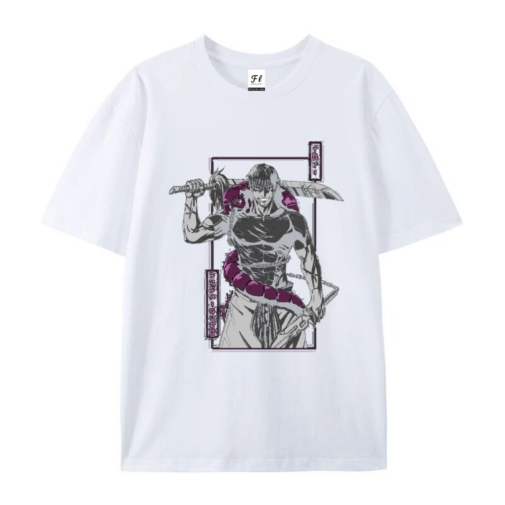 Pure Cotton Unisex Round Neck Anime T-Shirt Jujutsu Kaisen